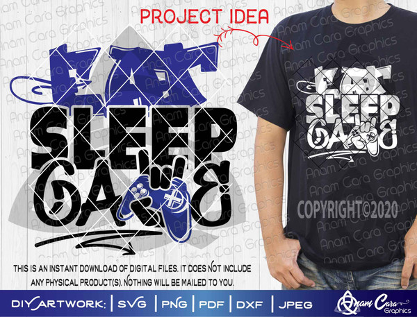 Eat Sleep Game Gamer SVG
