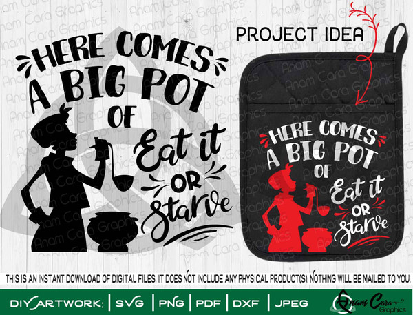 Here Comes a Big Pot of Eat it or Starve