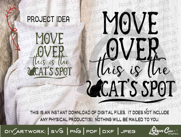 Move Over the Dog this is the Cat's Spot