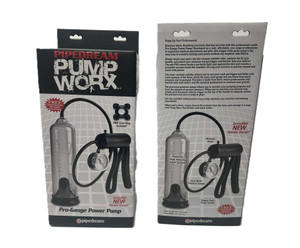 PUMP WORX PRO GAUGE POWER PUMP WITH IMPROVED PISTOL GRIP HANDLE.