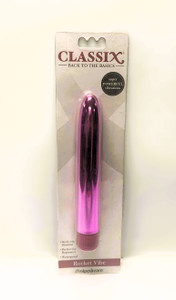 CLASSIX ROCKET VIBE SLIMLINE 7in WATERPROOF 2 AAA BATTERIES PIPEDREAM