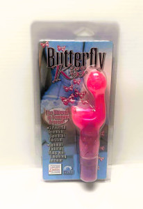 BUTTERFLY KISS G SPOT SOFT AROUSAL VIBE WATERPROOF 2 AAA BATTERIES CALEXOTICS