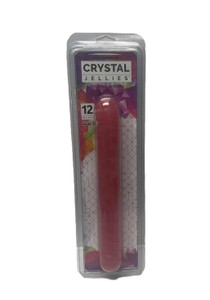 CRYSTAL JELLIES 12in DOUBLE DONG BY DOC JOHNSON