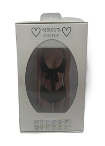 MISSYS LINGERIE 2pc BRA SET BLACK LACE BOTTOMS WITH BOW ON BRA