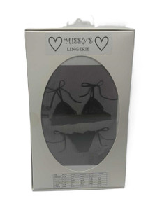 MISSYS LINGERIE 2pc BLACK LACE BRA SET