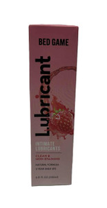 BED GAME INTIMATE LUBRICANT STRAWBERRY WATER BASED SEX TOY AND CONDOM SAFE 6.8oz