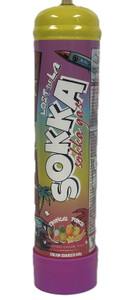 640G BOTTLE SOKKA TROPICAL PUNCH FLAVORED N2O FOR MAKING THE BEST DRINKS AND CULINARY CONFECTIONS.