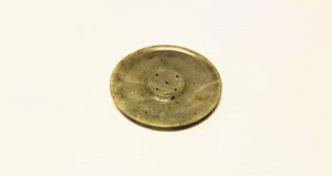 4in diameter carved Light stone cone or stick Incense holder