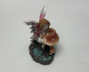 6-8in tall Fairy Pixey backflow burner Incense holder