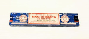 Nag Champa Sai Baba SATYA stick Incense 
Package quantity: 0.52 oz
This product is sold by weight, and 
the number of sticks will vary from pack to pack and the weight will vary from stick to stick.