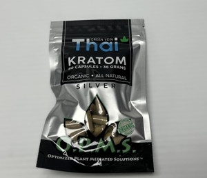 OPMS KRATOM SILVER Thai SILVER Green vein 60 capsules 36grams