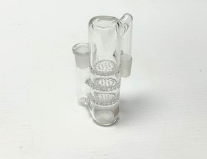 ASH CATCHER 90DEG 14MM WITH 3 DISC PERCS 5IN TALL