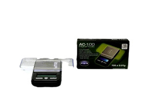 AWS AC 100 Digital Scales. They weigh in 10ths or 2 places (.01 gram) very sensitive, can weigh granules.