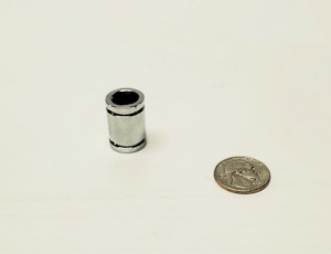 CHROME PLATED ROUND CIGARETTE SNUFFER