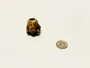 HARD RESIN FLAMING SKULL CIGARETTE SNUFFER STYLE 1