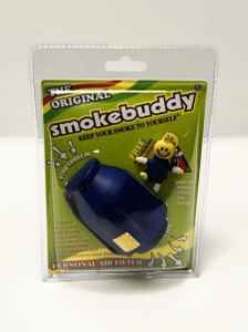 SMOKE BUDDY ORIGINAL FULL SIZE WITH XTRA KEY CHAIN GIFT BLUE