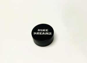 2.2in Nice Dreamz 3pc HIGH QUAILITY ANODIZED METAL GRINDER with KNURLED FINGER GRIPS and KEEF SCRAPER Black COLOR 2.2in Nice Dreamz 3pc HIGH QUAILITY ANODIZED METAL GRINDER with KNURLED FINGER GRIPS and KEEF SCRAPER Black COLOR
