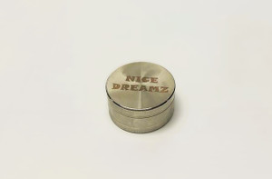2.2in Nice Dreamz 3pc HIGH QUAILITY ANODIZED METAL GRINDER with KNURLED FINGER GRIPS and KEEF SCRAPER CHROME COLOR 2.2in Nice Dreamz 3pc HIGH QUAILITY ANODIZED METAL GRINDER with KNURLED FINGER GRIPS and KEEF SCRAPER CHROME COLOR