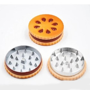 2pc  COOKIE GRINDER ZINK PLATED MAGNETIC LID 2in DIAMETER