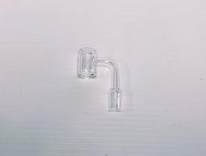 14mm MALE 90deg 22mm QUARTZ BANGER 4mm THICK GLASS