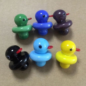 GLASS DUCKY CARB CAPS for STANDARD SIZE 22mm BANGERS ASSORTED COLORS