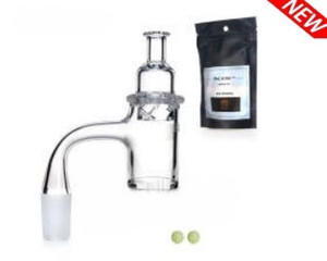 PHOENIX FULL WELDED QUARTZ BANGER SET 14mm 90Deg with 25mm BUCKET, SPINNER CAP and TERP BALLS