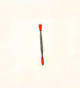 STANDARD METAL DABBER TOOL with SILICONE TIPS 5in RED COLOR