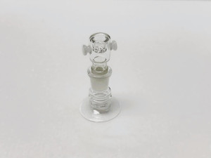 18mm BOWL CLEAR with SCREEN DUAL WHITE SIDE PULLS
