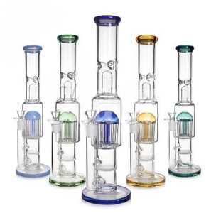 16in STRAIGHT WATER PIPE with DUAL PERCS AND TOP BAFFLE 18mm BOWL 50mm and 75mm TUBES HONEYCOMB plus 12ARM WELDED TREE PERC. LARGE BASE, ASSORTED COLORS. 16in STRAIGHT WATER PIPE with DUAL PERCS AND TOP BAFFLE 18mm BOWL 50mm and 75mm TUBES HONEYCOMB plus 12ARM WELDED TREE PERC. LARGE BASE, ASSORTED COLORS.