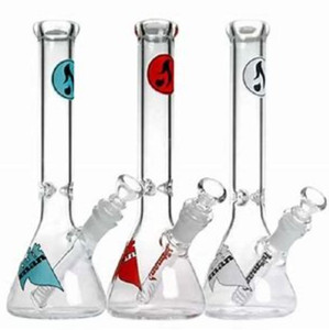 10in HIT MAN BEAKER WATER PIPE PINCHED ICE CATCHER 5mm THICK