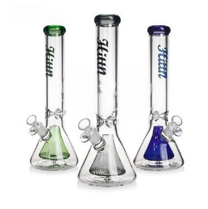 14in BEAKER WATER PIPE PINCHED ICE CATCHER 50mm TUBE, PYRAMID PERC with LARGE BASE 18mm BOWL. ASSORTED COLORS. 14in BEAKER WATER PIPE PINCHED ICE CATCHER 50mm TUBE, PYRAMID PERC with LARGE BASE 18mm BOWL. ASSORTED COLORS.