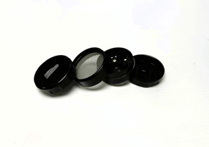 4PC 2.375"dia METAL GRINDER WITH EZ GRIP TOP. AVAILABLE IN ASSORTED COLORS