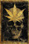Gold leaf skull poster art by Daveed Benito, 24x36 inches, gold and black metallic design.