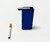 BLUE METAL DUGOUT WITH SLIDER LID AND LONG CIGARETTE BAT, blue metal, heavy duty dugout.