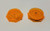2pc Nice Dreamz HARD ACRYLIC GRINDER ORANGE, two-piece orange acrylic grinder set.