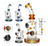 HITTN GLASS 8in WATER PIPE WITH CUSTOM BEAD WORK 14mm BOWL