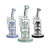 HITTN 10in Bent Neck Water Pipes with dual 8 arm tree percs in assorted colors.