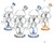 HITTN Glass 12in Recycler Water Pipe Showerhead Perc Disc Coil Diffuser 14mm Bowl assorted colored pipes.