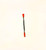 STANDARD METAL DABBER TOOL with SILICONE TIPS 5in RED COLOR