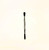 STANDARD METAL DABBER TOOL with SILICONE TIPS 5in BLACK COLOR