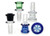 18mm LARGE CLEAR MOBIUS BOWL WITH SCREEN, clear glass bowl with screen, large size, transparent color.