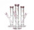 10in Hello Kitty Straight Tube Water Pipes, clear glass, pink accents, 14mm bowl, sleek design.