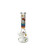 10in HELLO KITTY BEAKER WATER PIPE PINCHED ICE CATCHER 5mm THICK colorful hello kitty design.