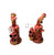 10in BENT NECK PINK MUSHROOM SKULL WATER PIPE. THIS IS A VERY COOL MUSHROOM SKULL PIPE, ALSO HAS A HONEYCOMB PERC