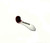 PHOENIX 6in Sherlock hand pipe, bi-color, white and dark red, sleek design and shape.
