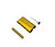 PHOENIX 4in ALUMINUM DUGOUT WITH POKER AND SIDE SIGHT GLASS, yellow, 4in tall, assorted colors.