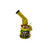 8.7in yellow 3D MONSTER BENT NECK Large Water Pipes for Dabbing with showerhead perc.