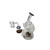 6.5IN HITTN WATER PIPE WITH WIG WAG WORK AND 14mm QUARTZ BANGER