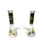 10in SIMPSONS BEAKER WATER PIPE WITH PINCHED ICE CTCHER 14mm BOWL, colorful glass waterpipe.