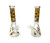 10in SIMPSONS BEAKER WATER PIPE WITH PINCHED ICE CATCHER 14mm BOWL clear glass colorful design.